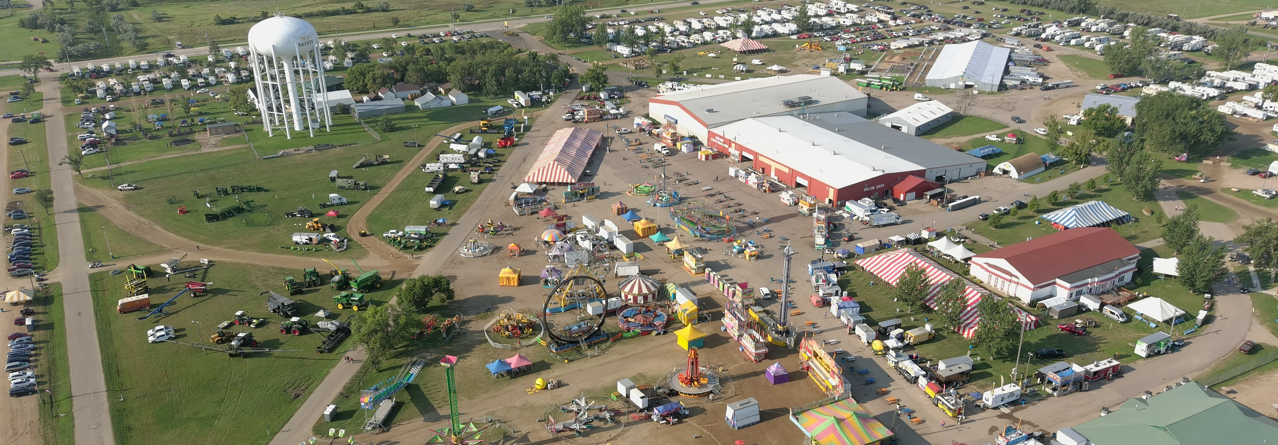 Drone photo of the Fairgrounds