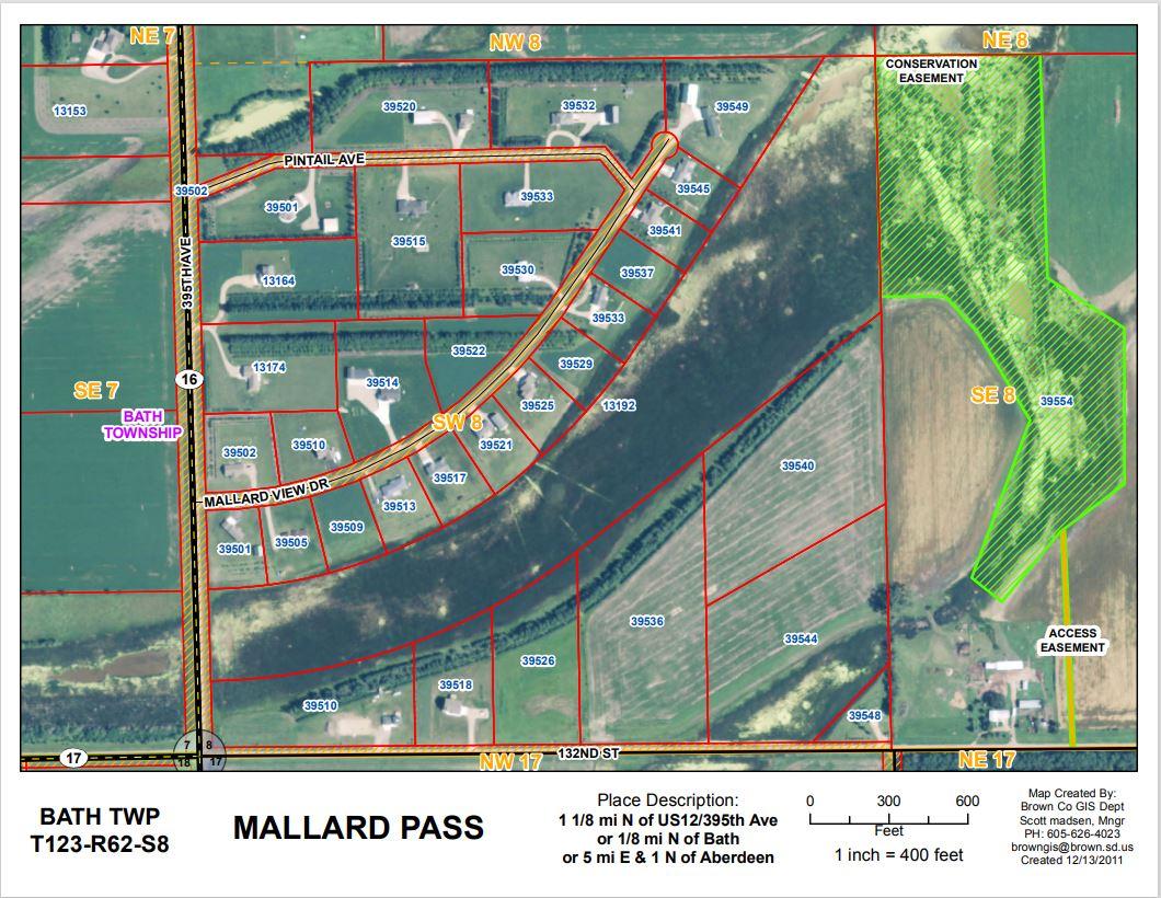 Map of Bath - Mallard Pass